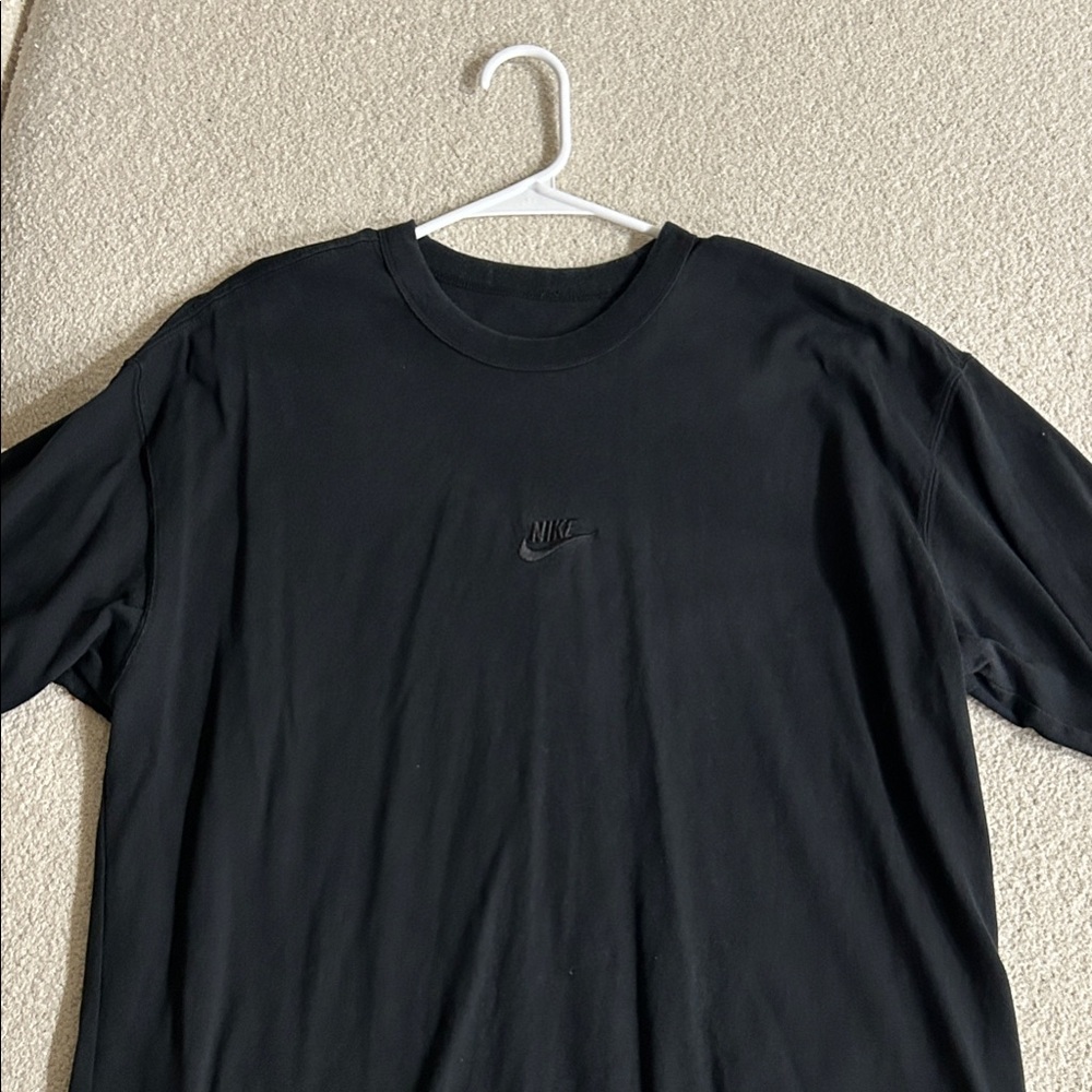 Nike Men's Classic Black Tee Embroidered Logo